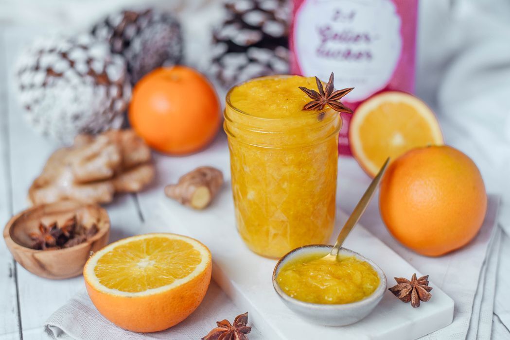 Orangen-Marmelade mit Ingwer Orangen-Marmelade mit Ingwer
