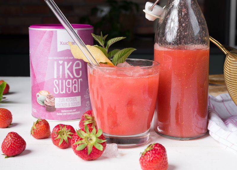 Erdbeer-Limes mit Xucker Like Sugar selber machen